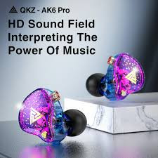 Qkz Ak6 Pro Wired Headset Hifi Subwoofer In-ear Earphone 3.5mm Music Earbuds For Mobile Phone Computer