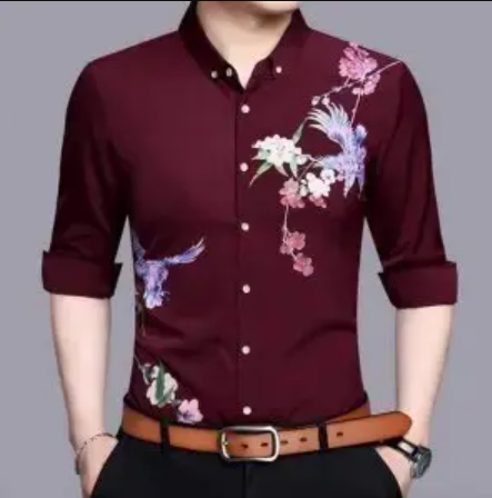 Cotton Full Sleeve Casual Design Shirt For Men