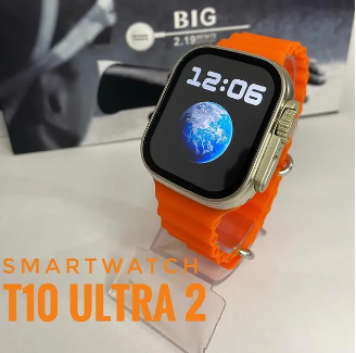 T10 Ultra 2 Smart Watch IWO Series 8 49mm 2.19 inch Men Women Wireless Charging Blutooth Call Original Smart Watch with Strap Lock Real Screw.