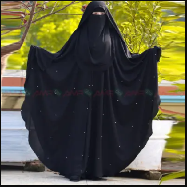 New High-Quality Mohuya3 Borka Set Dubai Charry Fabric Abaya Burqa - Elevate Modesty with Elegance for Muslim Women - Perfect for All Seasons and Occasions